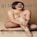 Group naked girls house